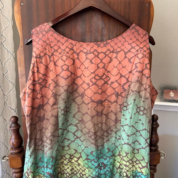 Reba Southwestern Peasant Prairie Dress size 14 FALL beaded broomstick skirt - Picture 8 of 12